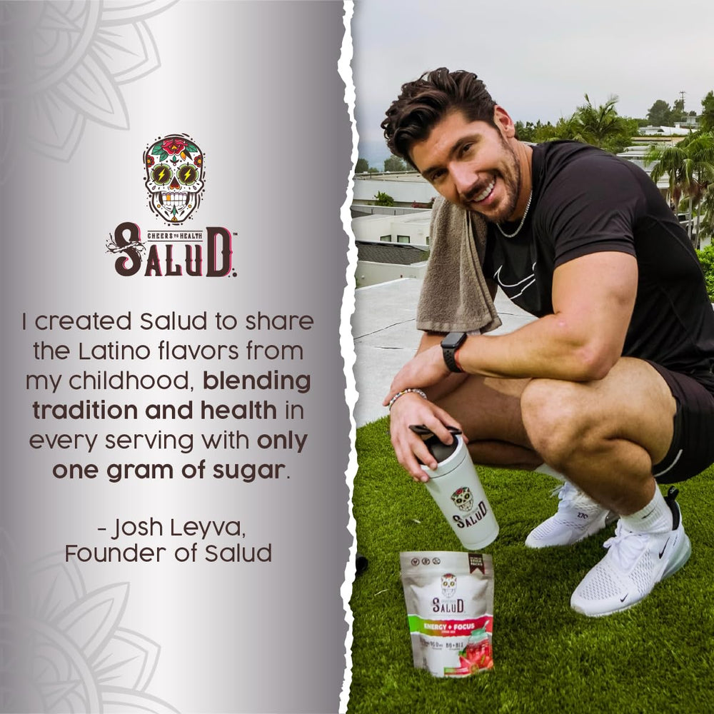 Taste Salud hibiscus drink in glass highlights vibrant color and hydration