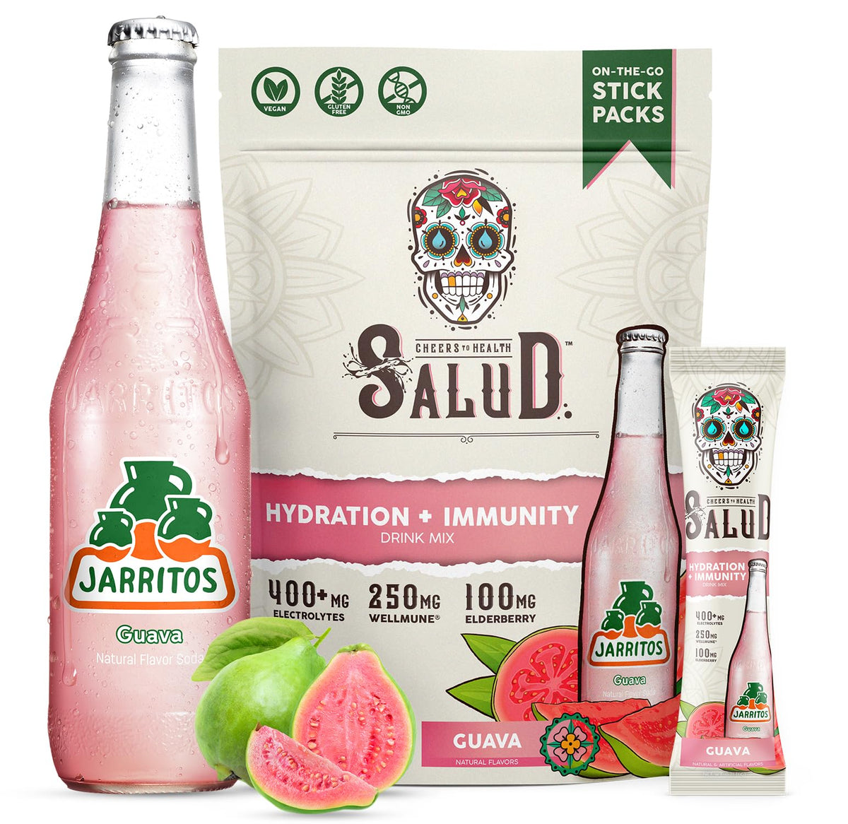 Taste Salud Jarritos hydration packets for on-the-go workouts.