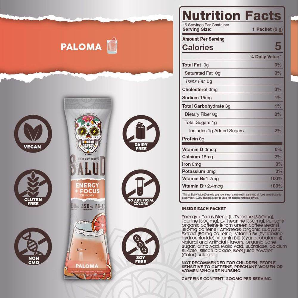 Taste Salud Paloma dissolving in water to create refreshing Agua Fresca