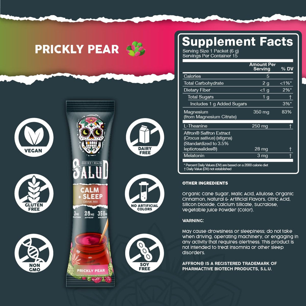 Taste Salud prickly pear drink mix dissolving in water for a low-sugar beverage.