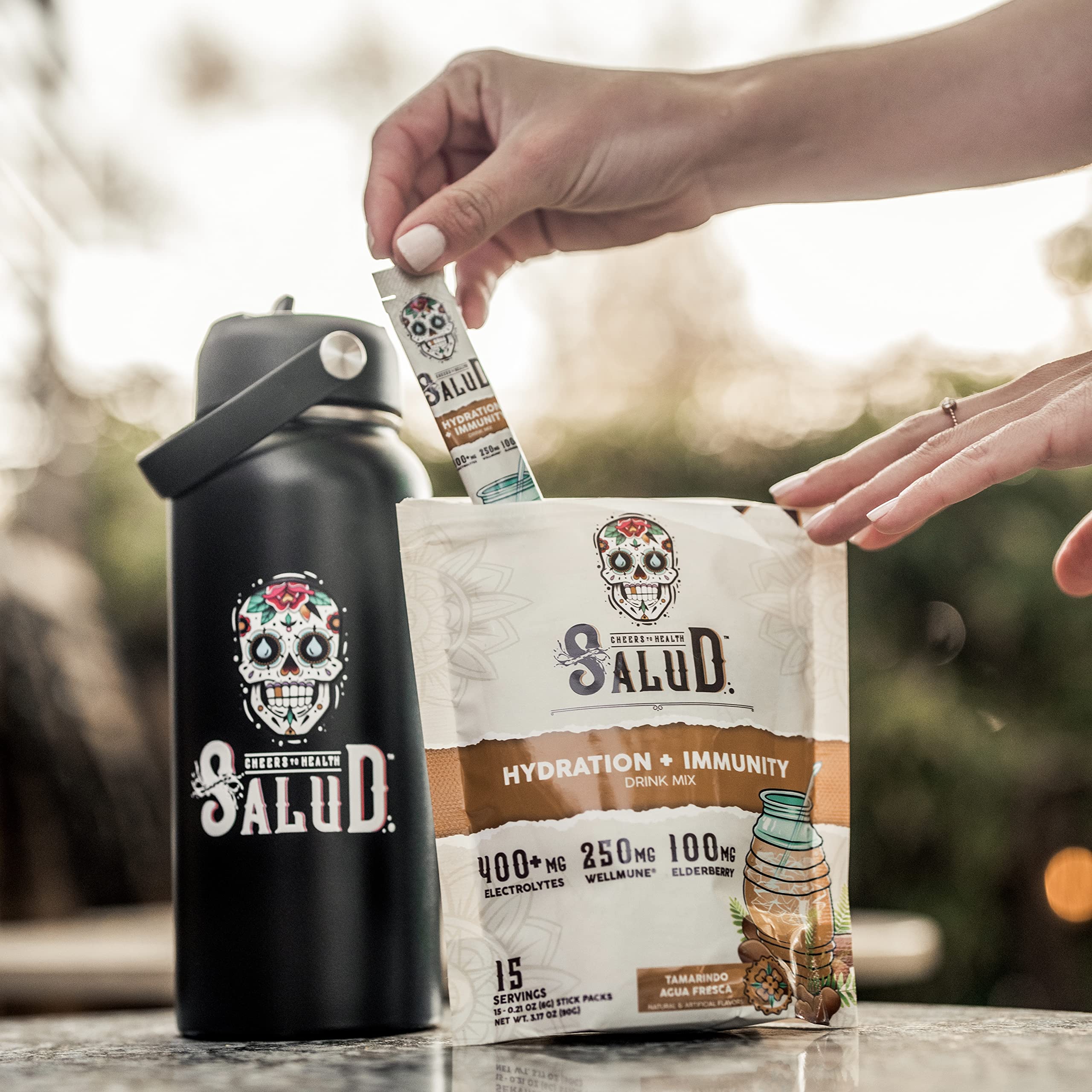 Taste Salud tamarindo agua fresca flavor profile for refreshing taste.