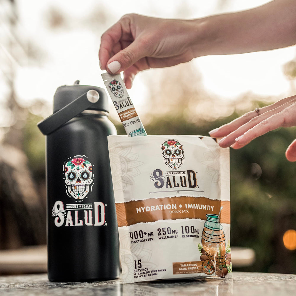 Taste Salud tamarindo agua fresca flavor profile for refreshing taste.