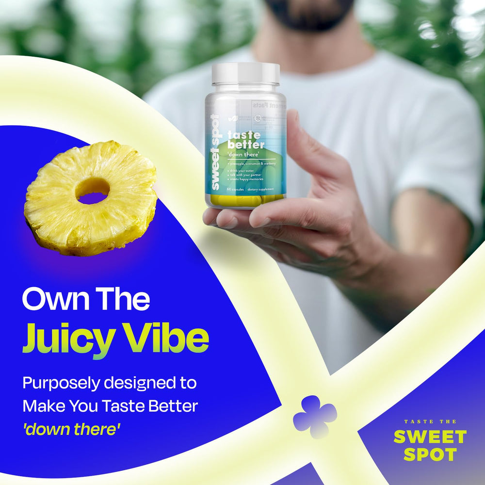 Taste the Sweet Spot Pineapple Probiotics cinnamon image hints at balanced taste.