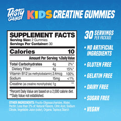 TASTY GAINS packaging demonstrates kid-friendly design for easy daily use.