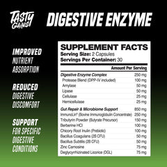 TASTY GAINS on-the-go travel pack signaling portable digestive aid