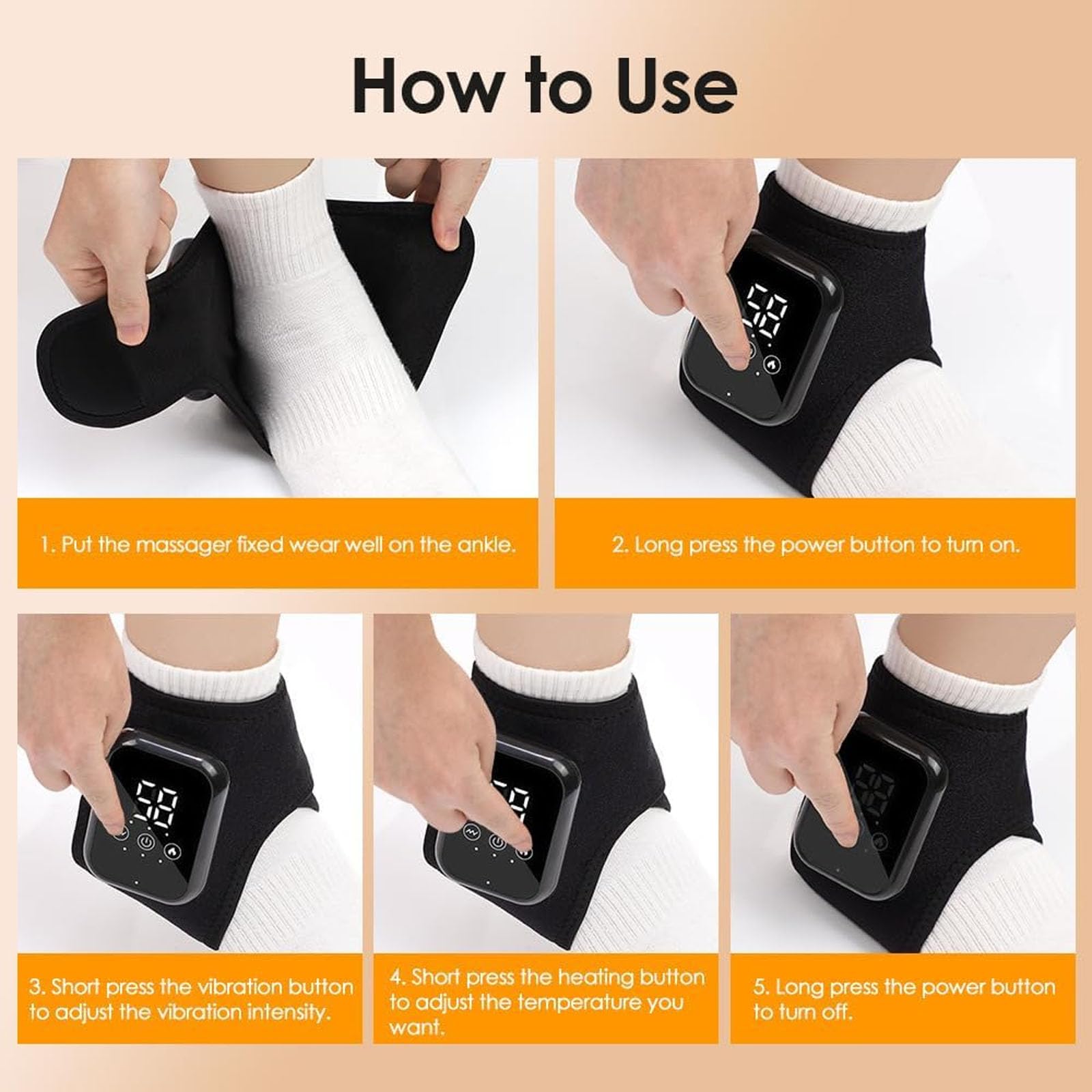 Tasunte FootRenew home-use massager highlighted for relaxing foot and ankle relief.