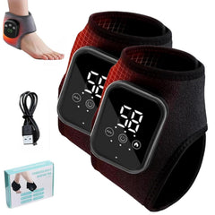 Tasunte FootRenew triple-method massager illustrating deep kneading massage for sore feet.