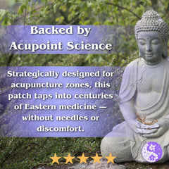 TAT2 Longevity patch on the chest area provides subtle wellness during routines.