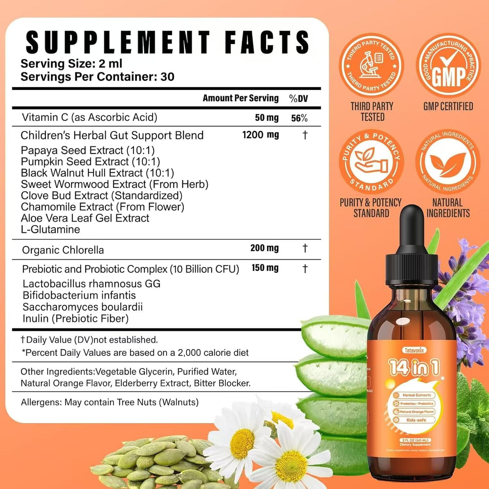 Tatavonix dosage dropper demonstrates simple administration for all ages