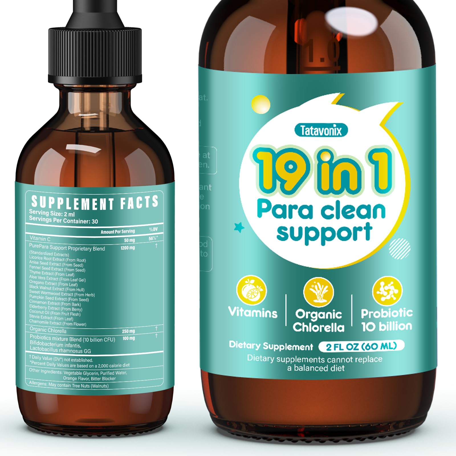 Tatavonix gut cleanse bottle drops support gentle digestion for the whole family