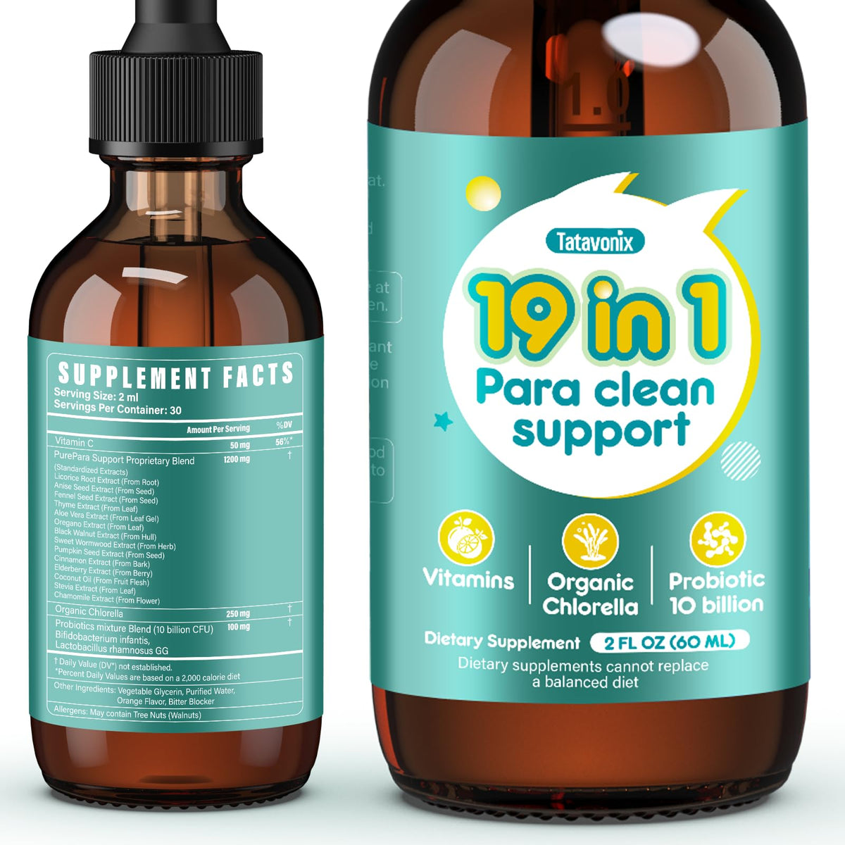 Tatavonix gut cleanse bottle drops support gentle digestion for the whole family