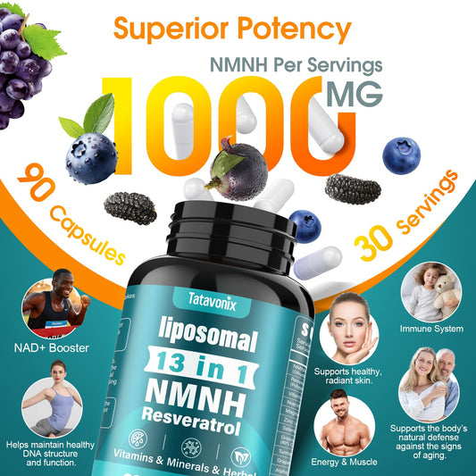 Tatavonix NMNH capsules daily-use layout supports easy, consistent supplementation.