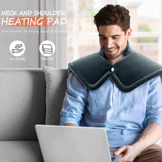 Tatfu weighted shoulder heat pad strap delivers targeted upper-body warmth.