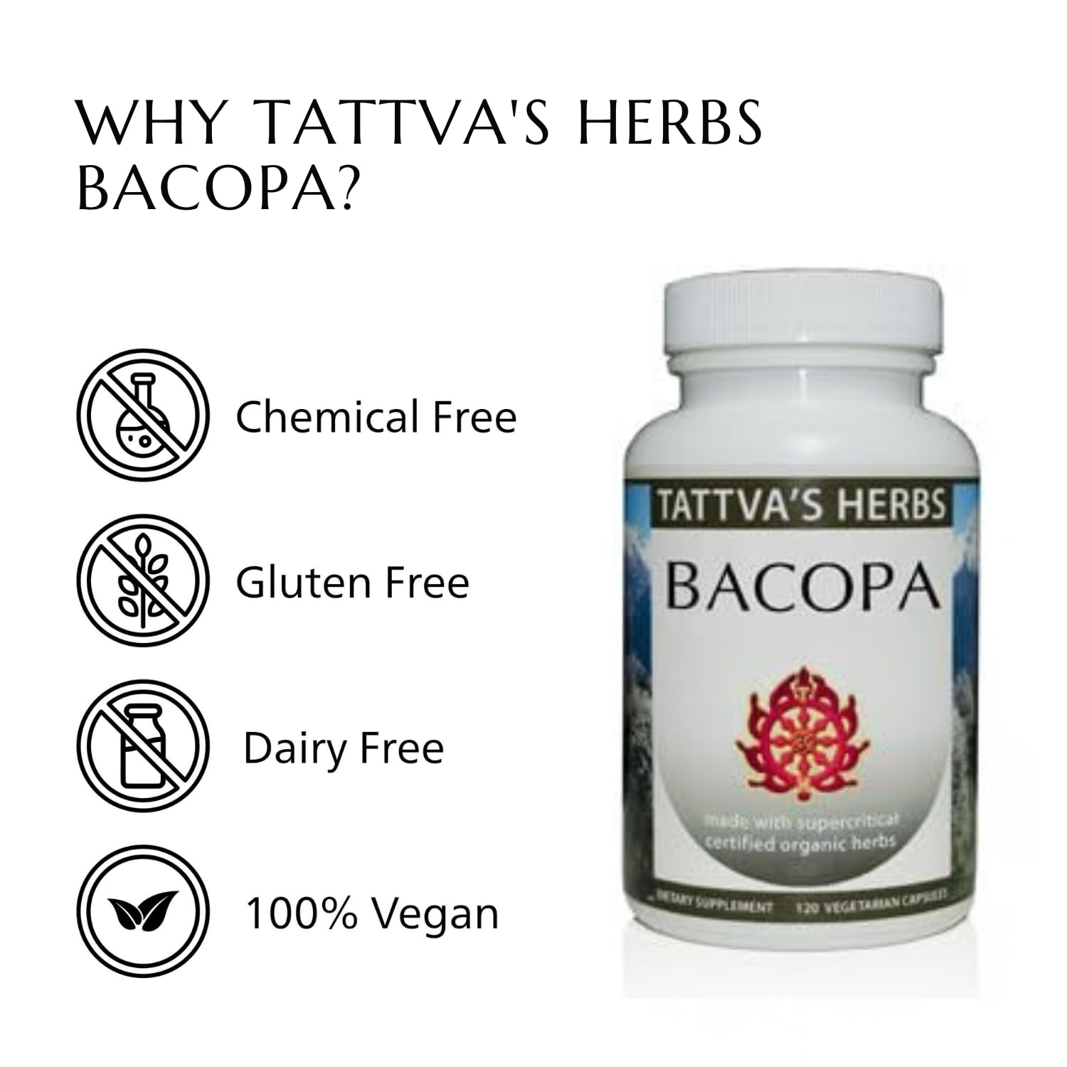 Tattva's Herbs packaging signaling 25 years of quality