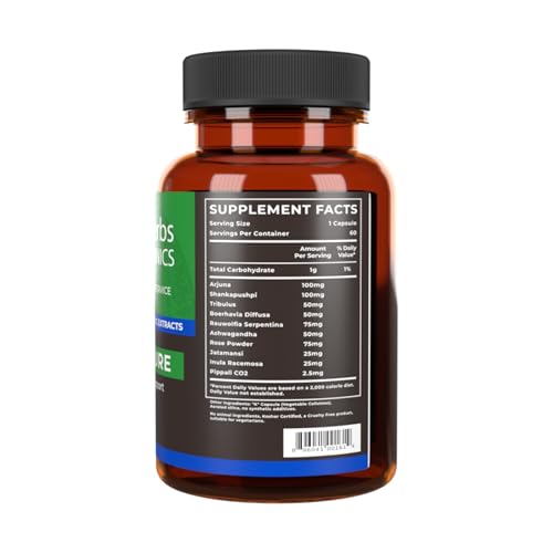 Tattva's Herbs Cardiopure capsules on display, convenient daily supplement for holistic balance.