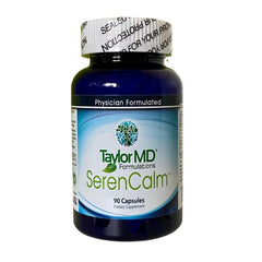 Taylor MD SerenCalm bottle front view for daily brain support.