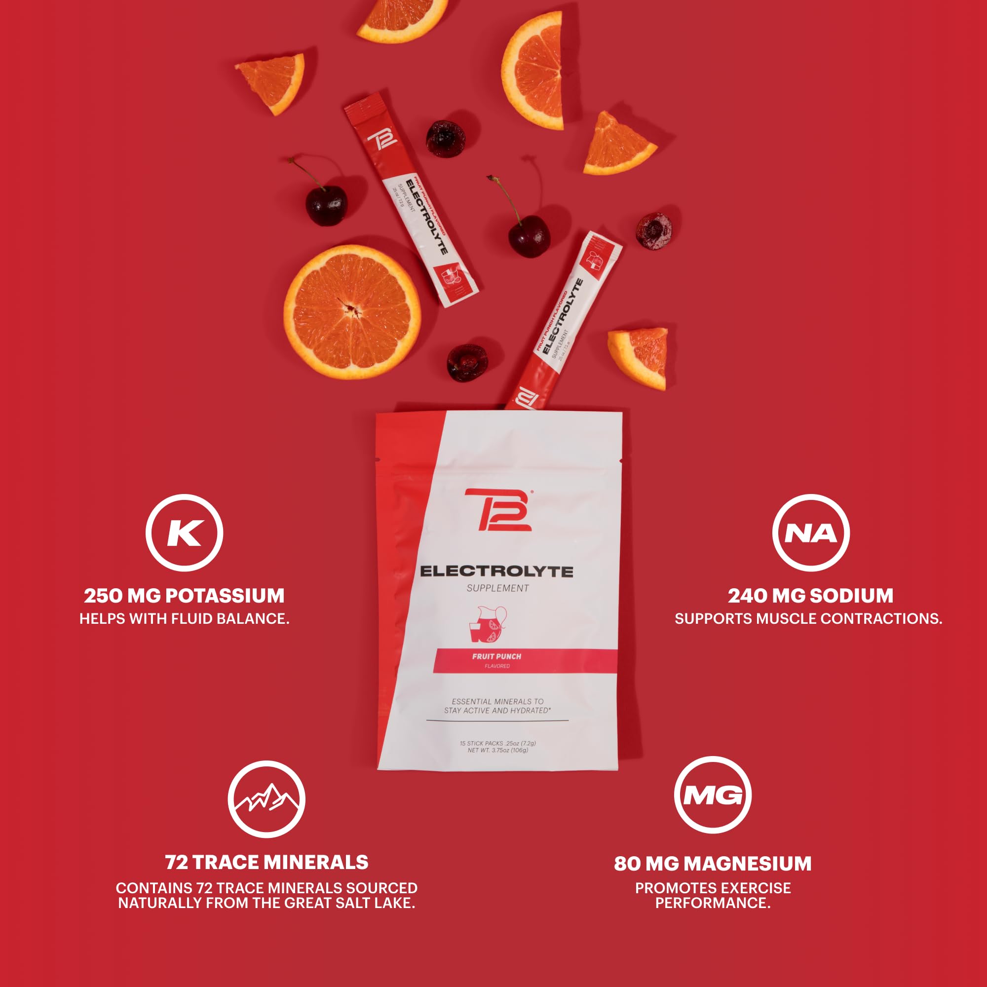 TB12 fruit punch powder mixed with juice for flavor boost.