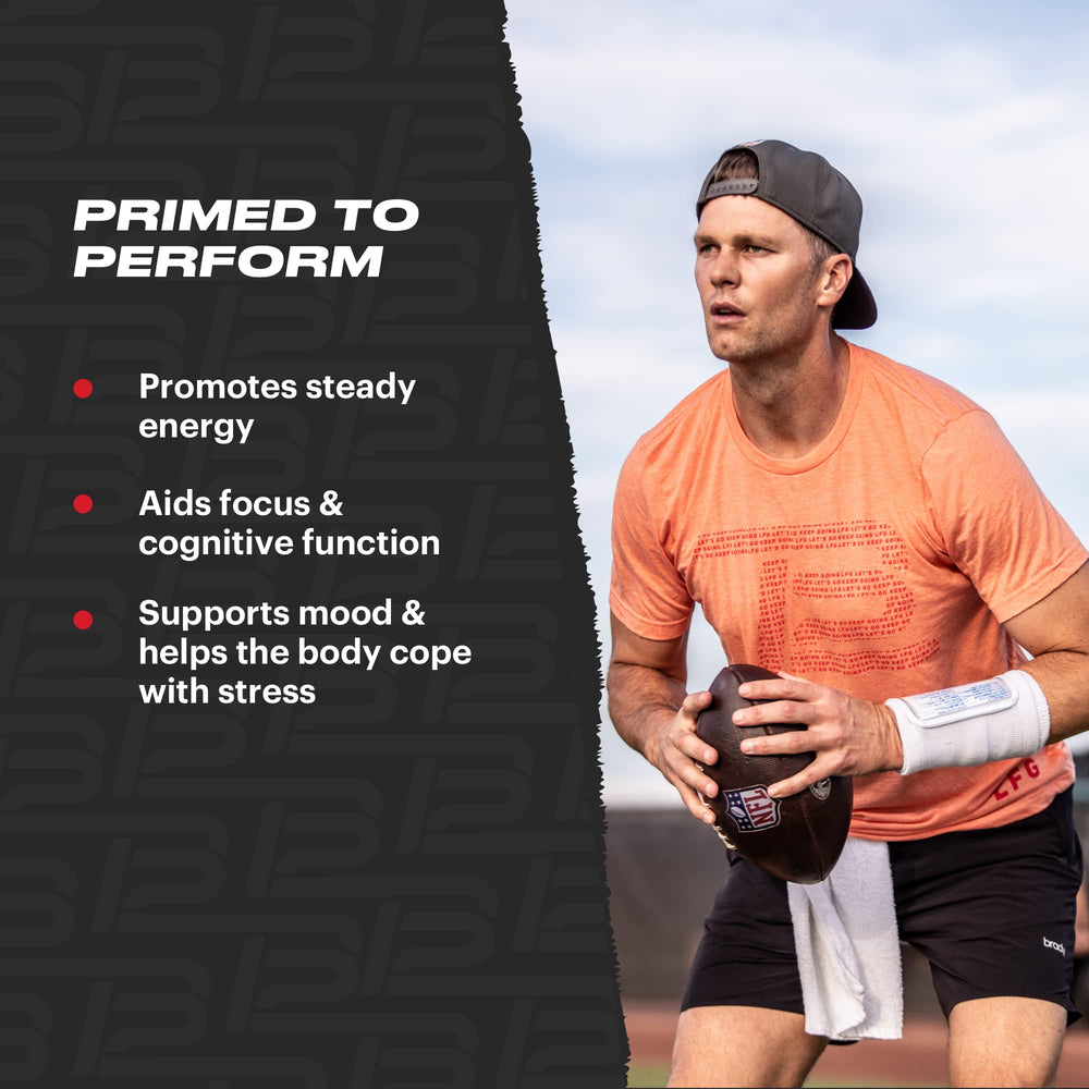TB12 Perform capsules in hand showing convenient daily dose