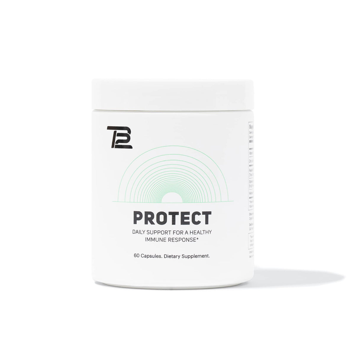 TB12 Protect bottle front view for daily immune support