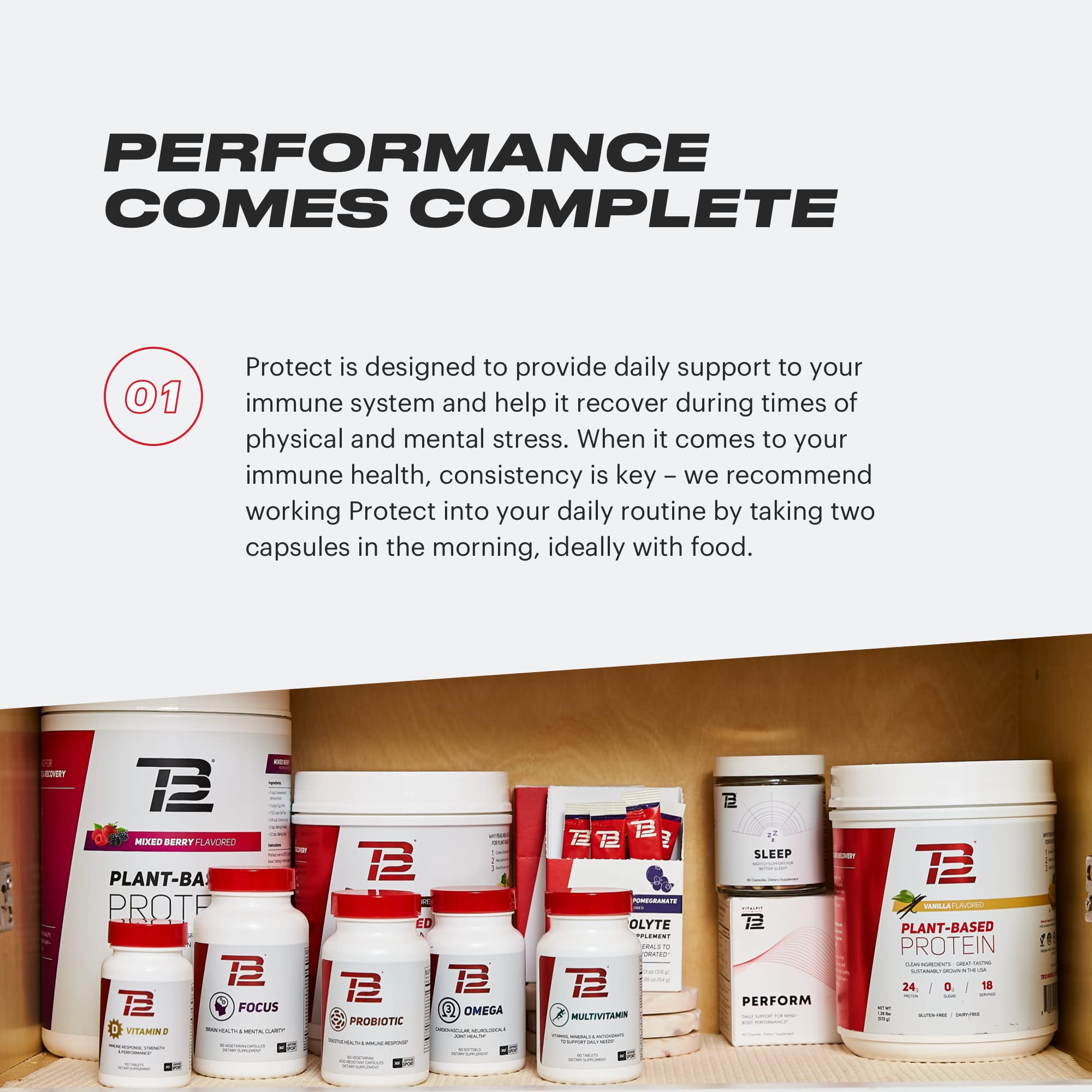 TB12 Protect includes larch tree extract and elderberry