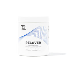 TB12 Recover bottle on table for convenient daily recovery support