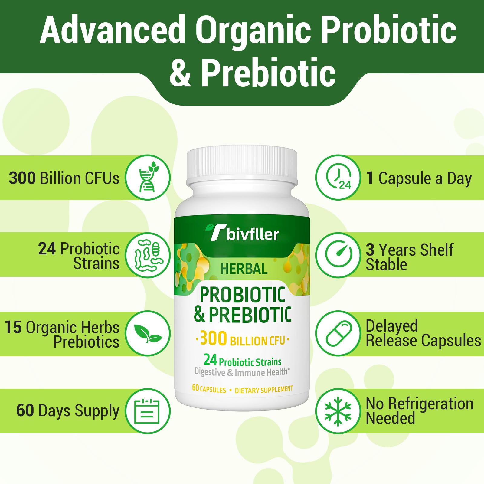 Tbivfller organic herbs blend promotes a healthy digestive tract with natural fiber.