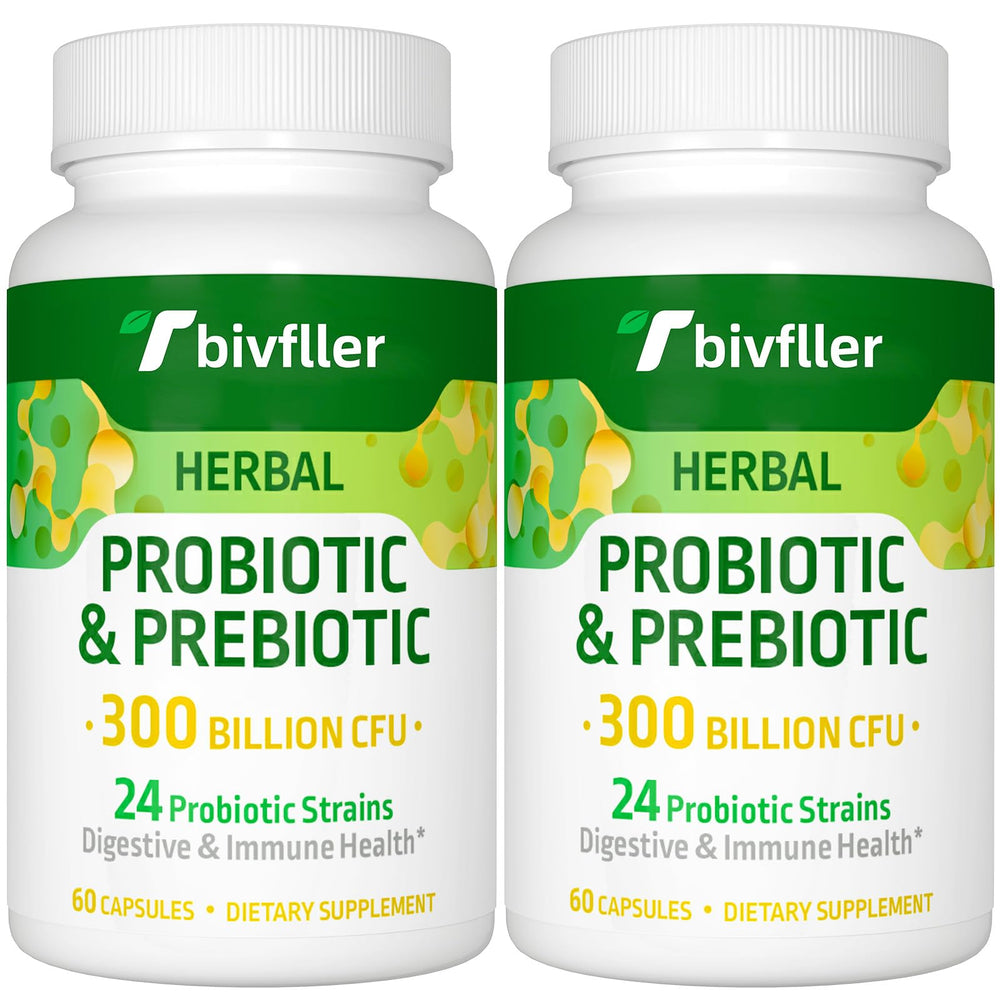 Tbivfller Probiotics bottle pour supports daily gut balance for on-the-go use.