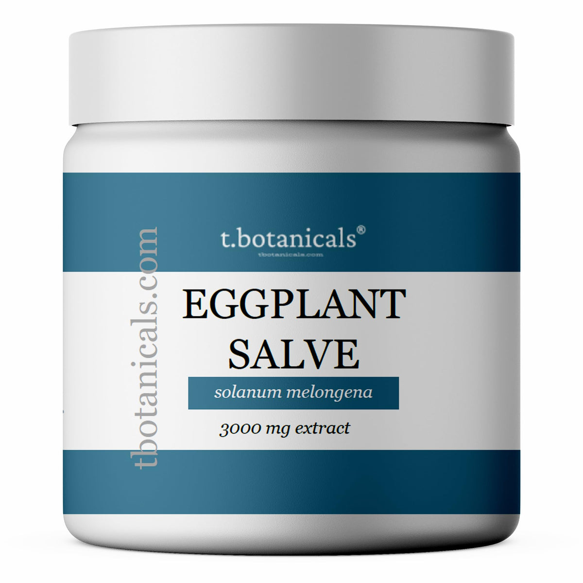 t.botanicals Eggplant Extract Cream bottle showing a broad-spectrum topical formula