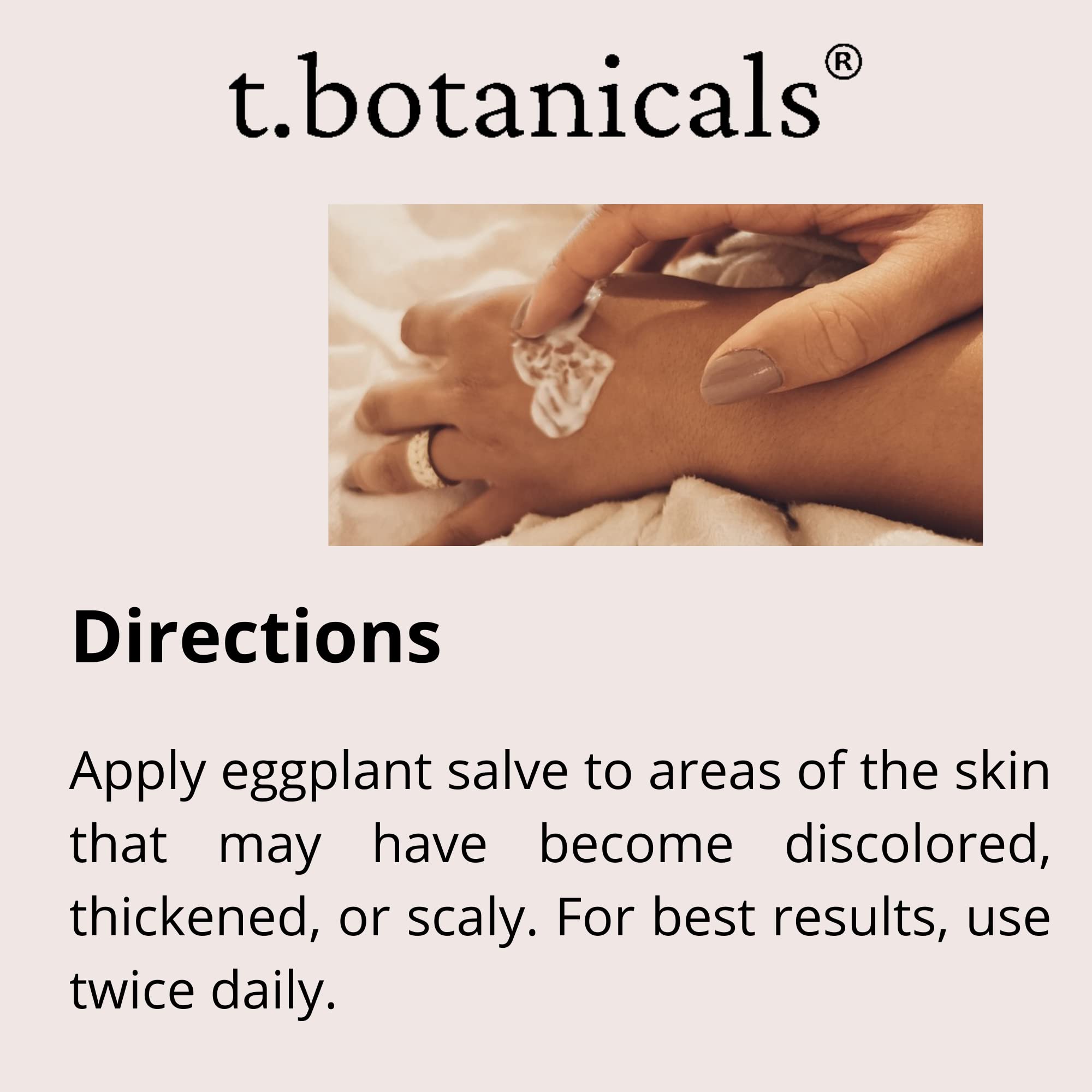 tbotanicals Eggplant Extract Cream USA-made badge on packaging