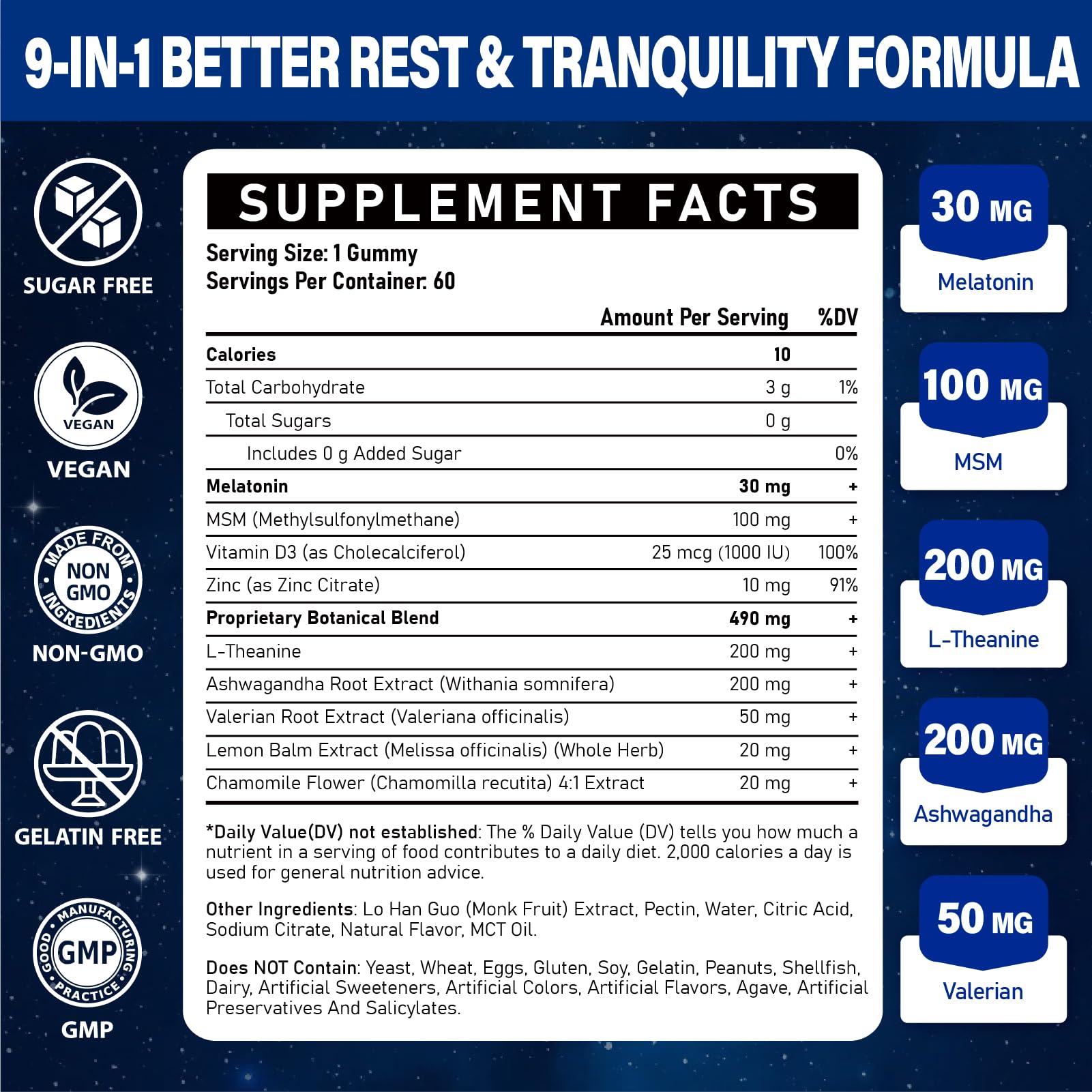Tcemundry melatonin gummies packaging closeup promotes natural sleep cues.