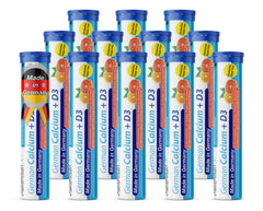 T&D German Calcium + D bottle with orange grapefruit flavor for daily calcium support.