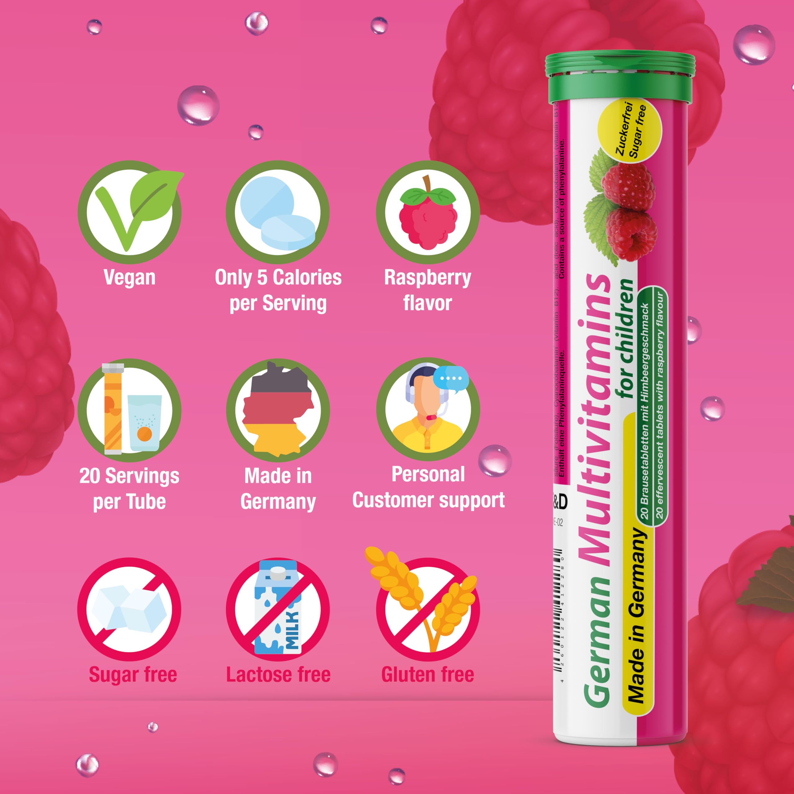 Made in Germany with high manufacturing standards for quality vitamins.