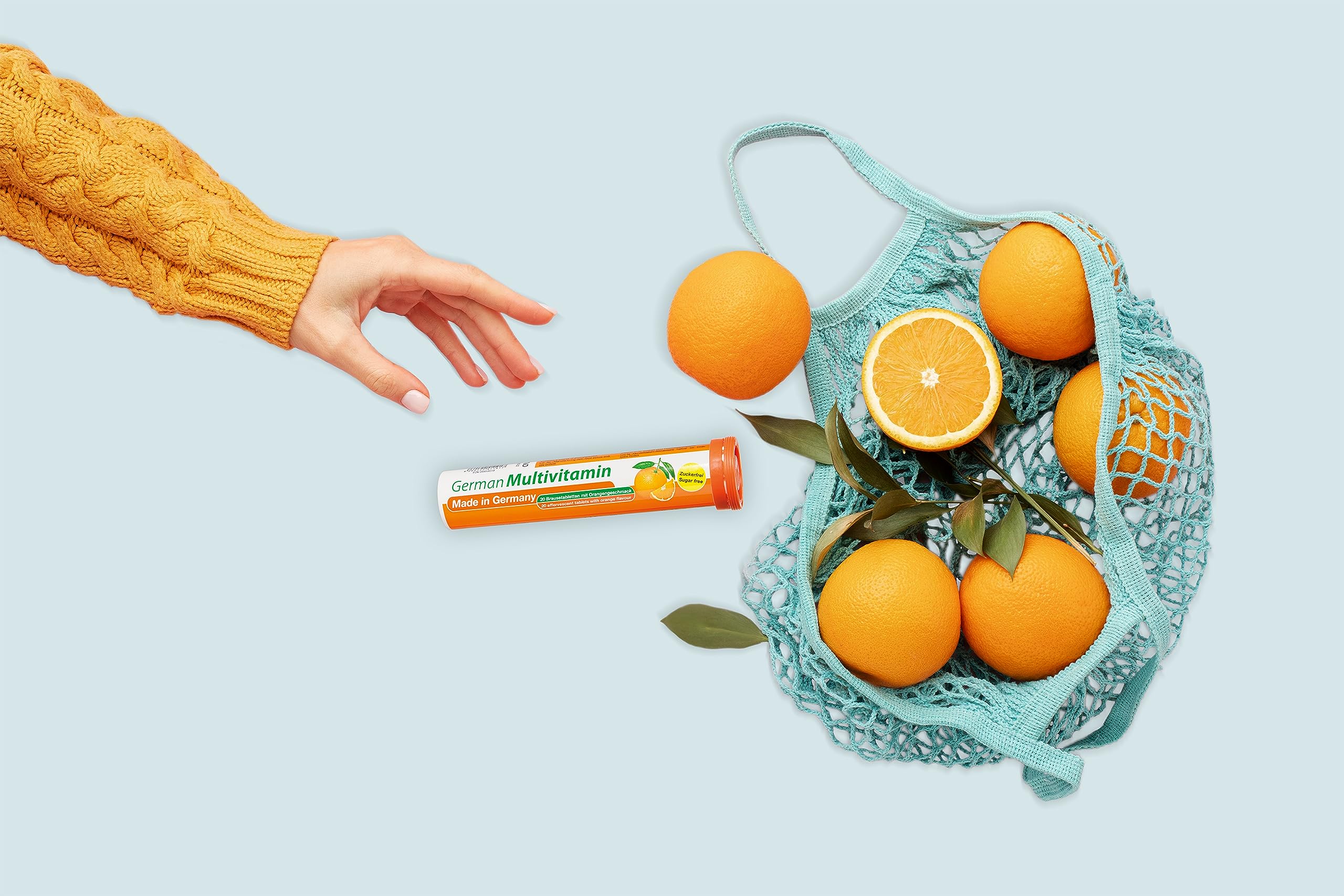 Vegan-friendly formula from T&D German Multivitamin supports daily vitamin intake.