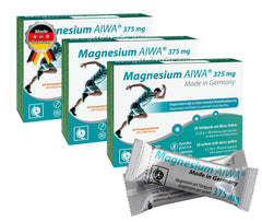 T&D Magnesium AIWA 375 mg orange stickpack packaging for travel.