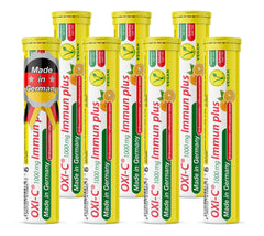 T and D Oxi C orange effervescent tablets packaging for convenient vitamin C