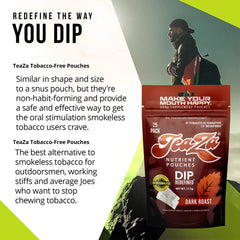 TeaZa Energy ingredients include green tea and ginseng for alertness.