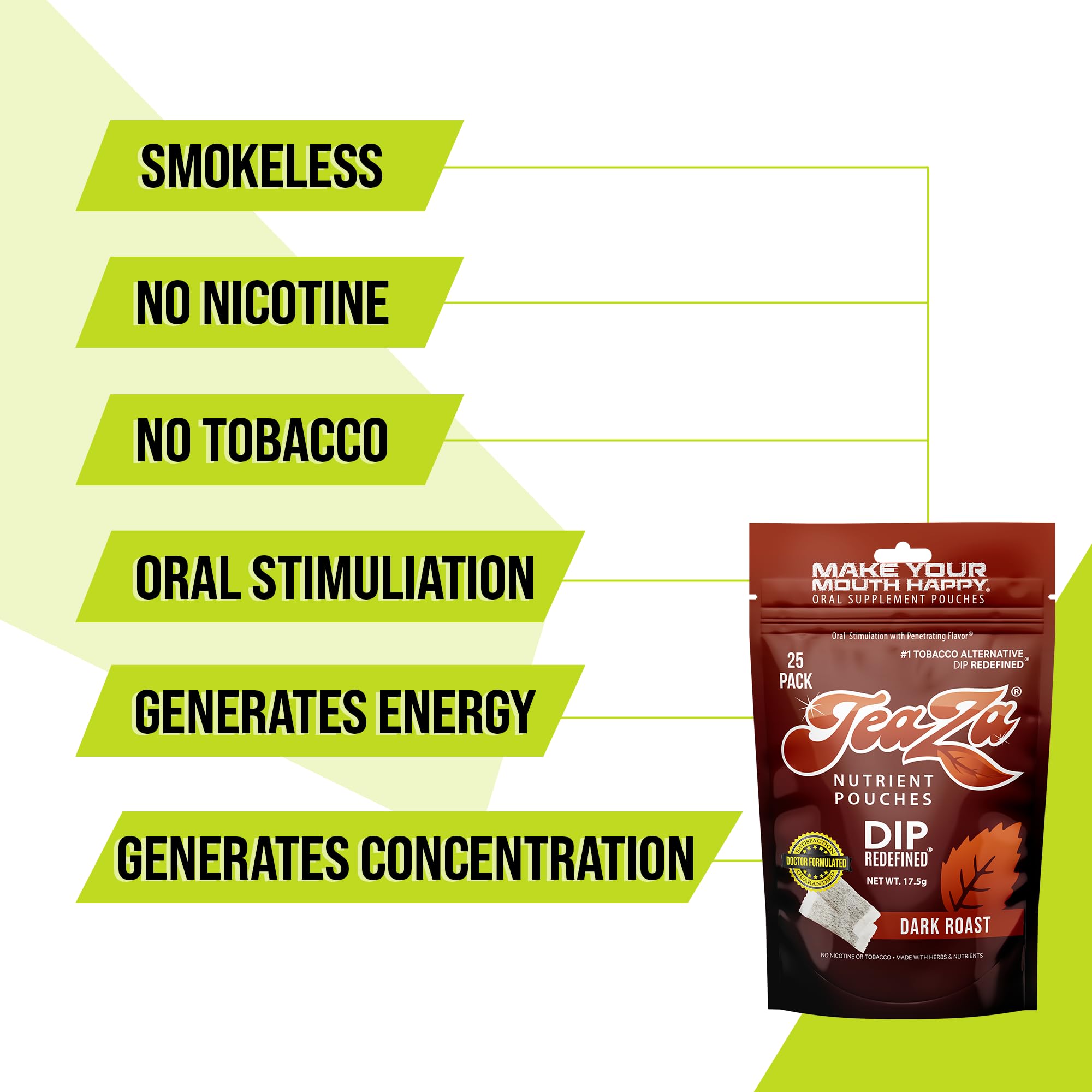 TeaZa Energy pop-it pouch provides quick flavor boost on the go.