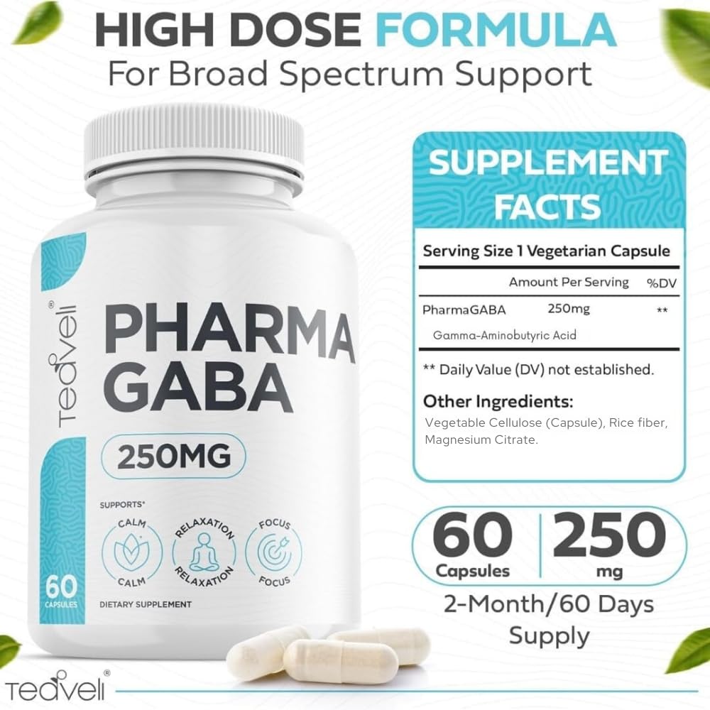 Teaveli Pharma GABA capsules ready for daily calm and focus