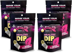 TeaZa Bangin' Black Cherry pouches pack, convenient tobacco-free energy option.