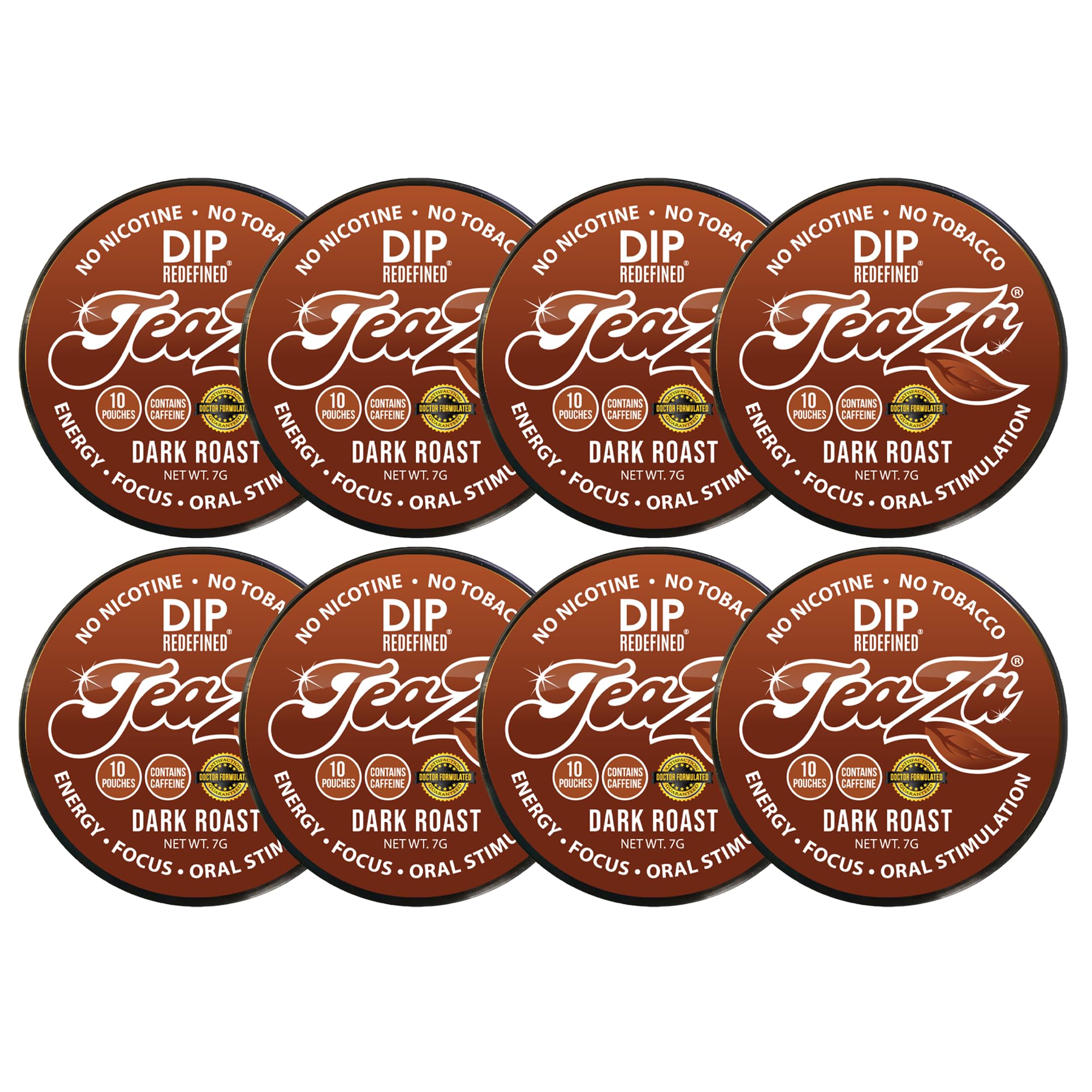 TeaZa Dark Roast Dip Pouch Pack shows bold cayenne flavor for a spicy lip-tingle