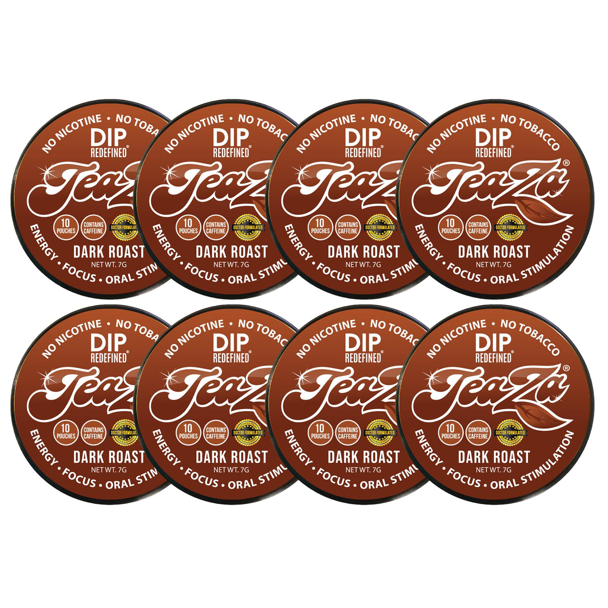 TeaZa Dark Roast Dip Pouch Pack shows bold cayenne flavor for a spicy lip-tingle