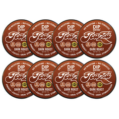 TeaZa Dark Roast Dip Pouch Pack shows bold cayenne flavor for a spicy lip-tingle