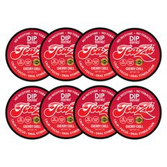 TeaZa Cherry Chill Energy Pouches pack front shows a tobacco-free energy dip option
