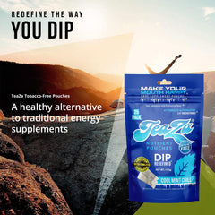 TeaZa mint aroma supports fresh breath during daily activities.