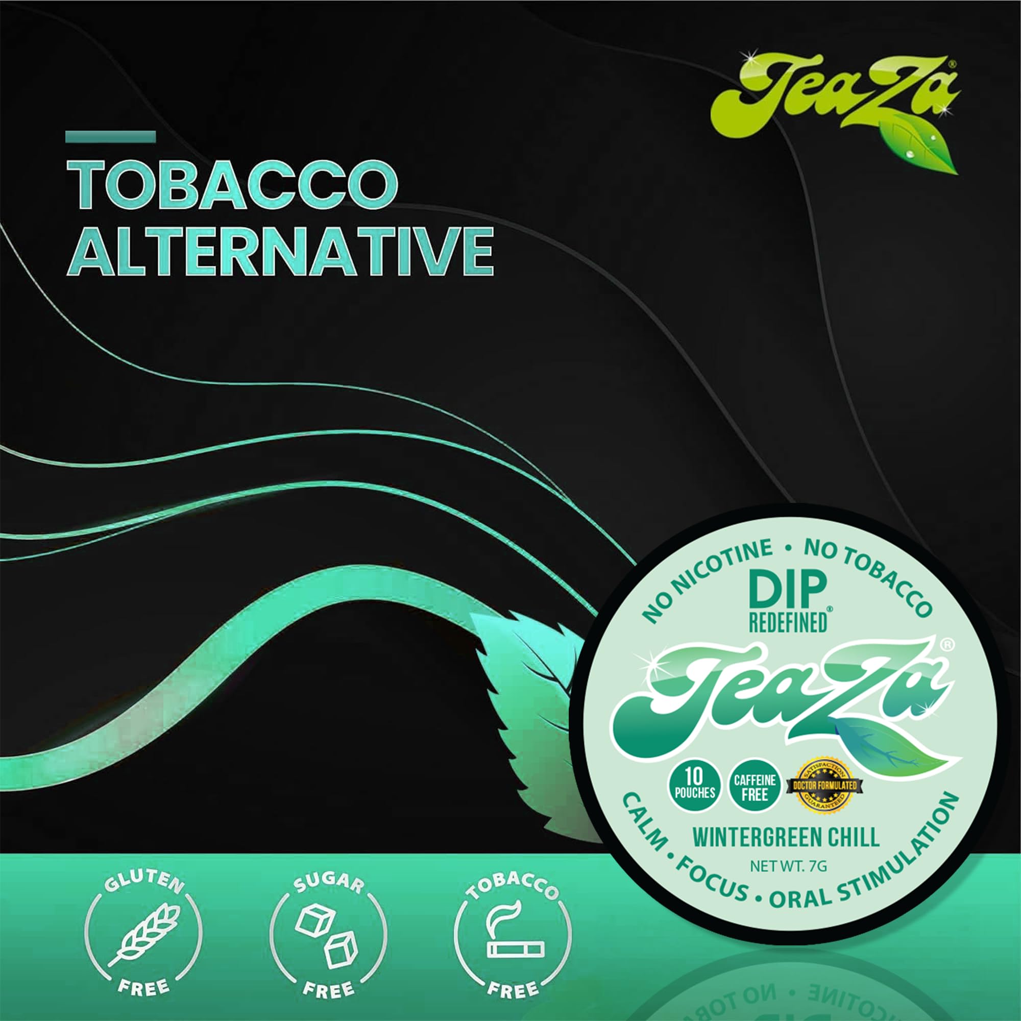 TeaZa Wintergreen Chill pouch ready to use