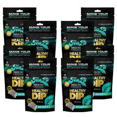 TeaZa Wintergreen Energy Pouches pack shows refreshing flavor for on-the-go energy boost.