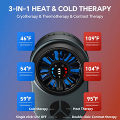 Tecey ice cooling function close-up highlights instant self-cooling capability for quick relief.