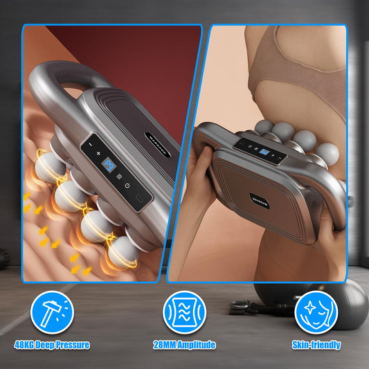 Technohom massage gun with 9 speeds and modes for customization