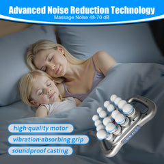 Technohom massager operates quietly for late-night recovery