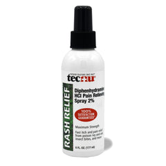 Tecnu No-Touch Application spray image demonstrates easy, non-contact use.